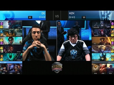 H2K vs OG Game 2 Highlights - H2K vs ORIGEN EU LCS Week 5 Summer 2016