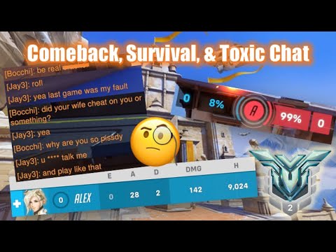 Comeback, Survival, & Toxic Chat 🧐 - Season 7 - Mercy Overwatch
