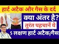 हार्ट अटैक Heart Attack और गैस Acidity के दर्द में क