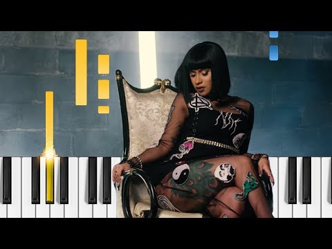 Cardi B - Bodak Yellow - Piano Tutorial