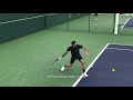Roger Federer hitting session at the 2019 BNP Paribas Open