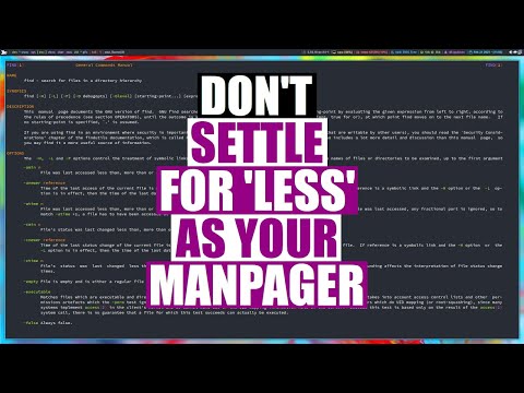 Read Manpages With Less, Bat, Vim or Neovim