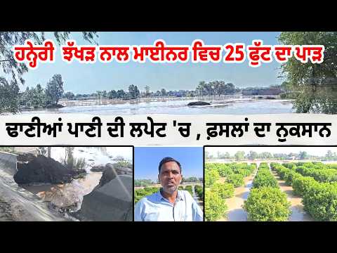 ਹਨ੍ਹੇਰੀ  ਝੱਖੜ ਨਾਲ ਸੁਖਚੈਨ ਮਾਈਨਰ ‘ਚ 25 ਫੁੱਟ ਦਾ ਪਾੜ,ਫ਼ਸਲਾਂ ਦਾ ਨੁਕਸਾਨ