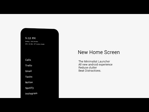 Indistract Minimalist Launcher