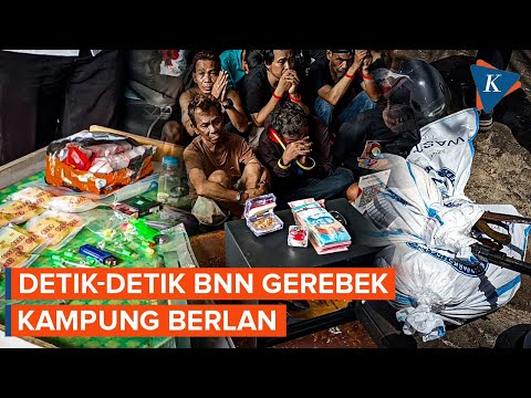 Momen BNN Gerebek Kampung Berlan Jakarta Timur