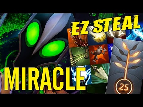 Inhuman Reaction of Miracle Rubick EZ STEAL Dota2 Gameplay