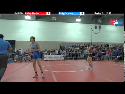 FILA Cadet 46 kg / 101.25 lbs - Hailey Horton vs. Sariyah Jones