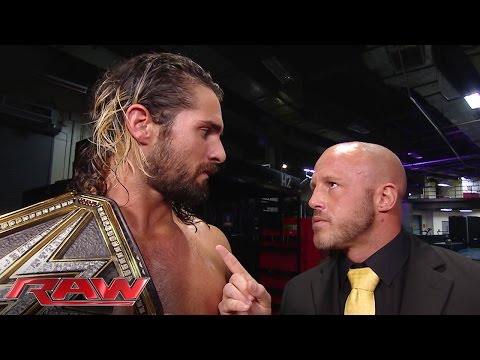 Seth Rollins has words with J&J Security: Raw, June 15, 2015
