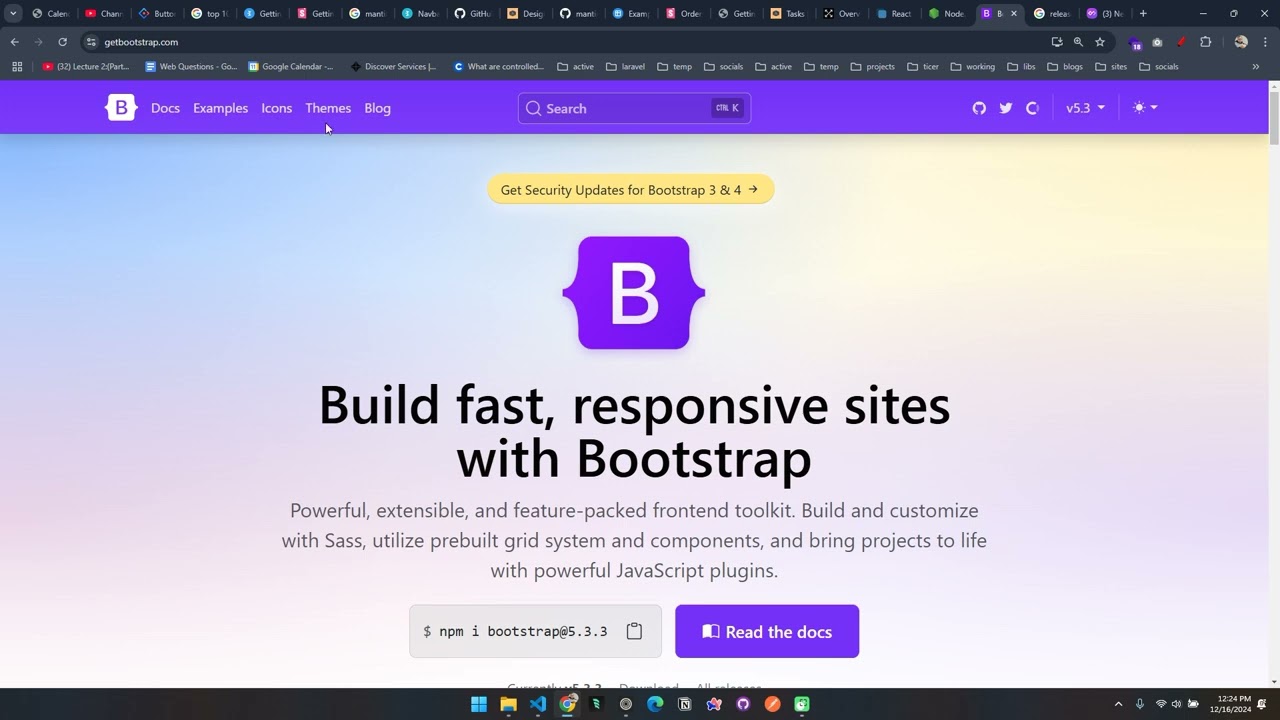 Introduction to bootstrap framework for beginners | class lecture | urdu/hindi | 16/12/2024
