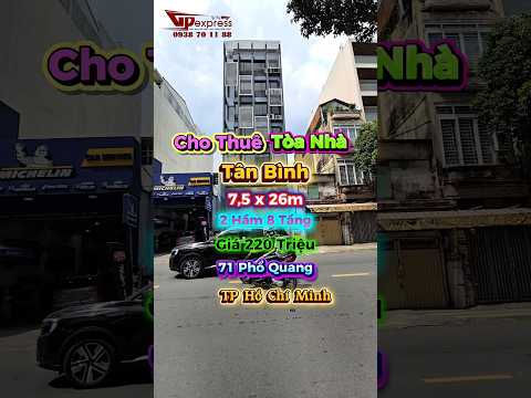 Cho thuê tòa nhà 71 Phổ Quang, Phường Tân Sơn Hòa