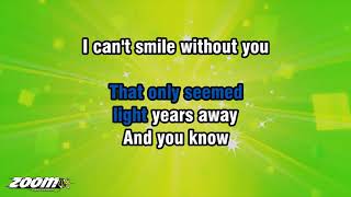 The Carpenters - Can&#39;t Smile Without You - Karaoke Version from Zoom Karaoke