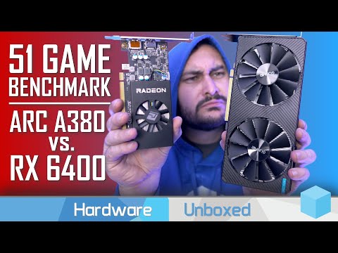 Intel Arc A380 vs. AMD Radeon RX 6400, 51 Game Benchmark