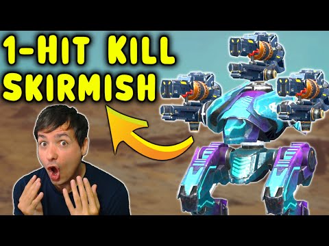 GOD SKILL = INSTANT KILL Skirmish - War Robots Gameplay WR
