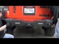 Fishbone Offroad Rear Bumper w/ LEDs - JK