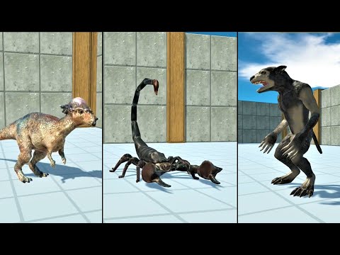 NEW UPDATE WEREWOLF EMPEROR SCORPION  PACHYCEPHALOSAURUS animal revolt battle simulator