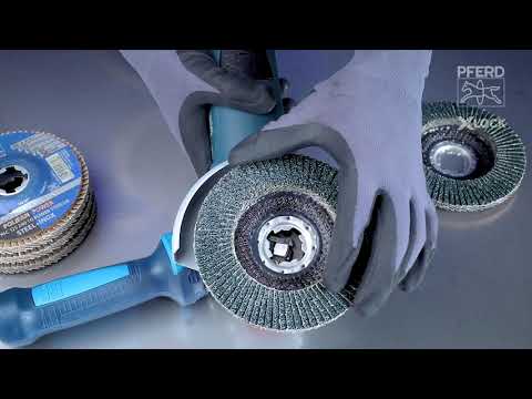 POLIFAN POWER flap disc PFC 115 mm X-LOCK conical Z40 SG STEELOX steel/stainless steel Youtube