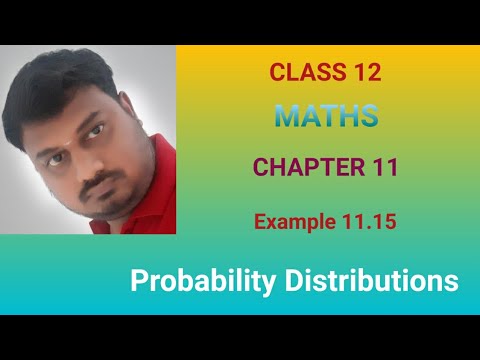 Class12Maths Example 11.15 Probability Distributions