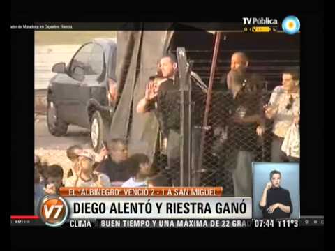 v7 2013 08 20 Diego alentó y Riestra ganó