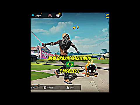 New Brazil 🇧🇷 Mobile Sensitivity Settings 📲⚙️✅#shorts #freefire #settings #shortsfeed #brazil #sensi