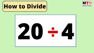 20 divided by 4 || 20÷4
