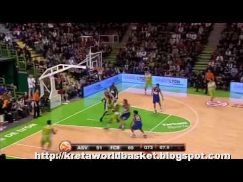 Euroleague 2010 - Week 9 Asvel Villeurbanne - Regal Barcelona 64-90 (7-1-10) highlights