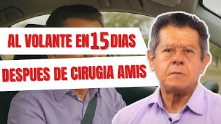 Manejar carro con prótesis de cadera.