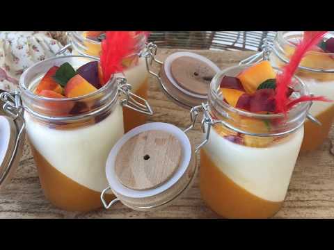 Panna cotta con le pesche