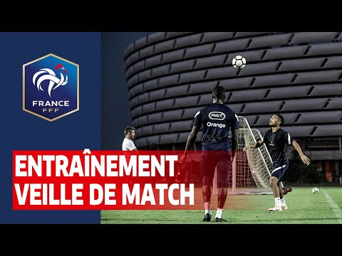 Entraînement veille de match pour les Espoirs I FFF 2020