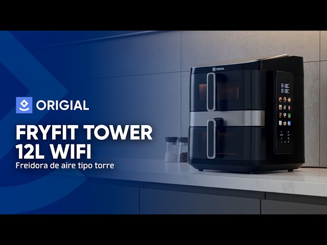 Friteuse sans Huile Origial Fryfit Tower 12L 2800W avec Wi-Fi video