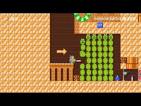 Super Mario Maker 2 - Zelda's Desert Dungeon by BlueBerry~ - No Commentary