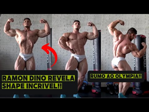 RAMON DINO REVELA SHAPE INSANO A 2 SEMANAS PRO OLYMPIA  - TOP 10 JÁ É REALIDADE? 👑🇧🇷