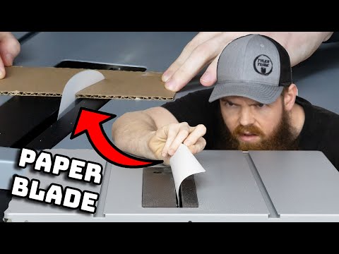 I Replaced My Table Saw Blade With PAPER