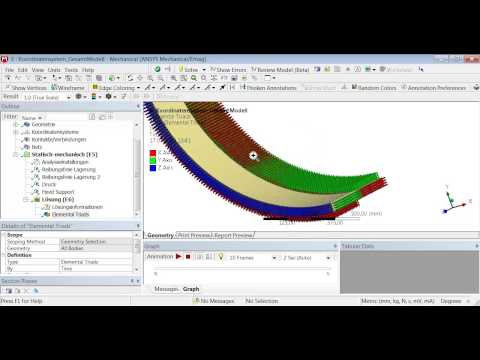 Drehen eines Elementkoordinatensystems in ANSYS Workbench v14.5