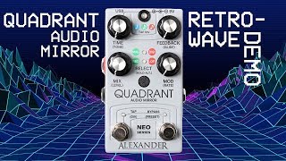 Video thumbnail for RETROWAVE Song || Synth and Guitar || Alexander Pedals Quadrant Audio Mirror Delay Demo by PedalNerds - Nathan Shafer