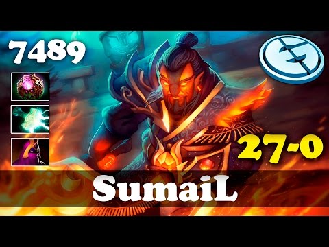 SumaiL Ember Spirit 27-0 | 7489 MMR Dota 2