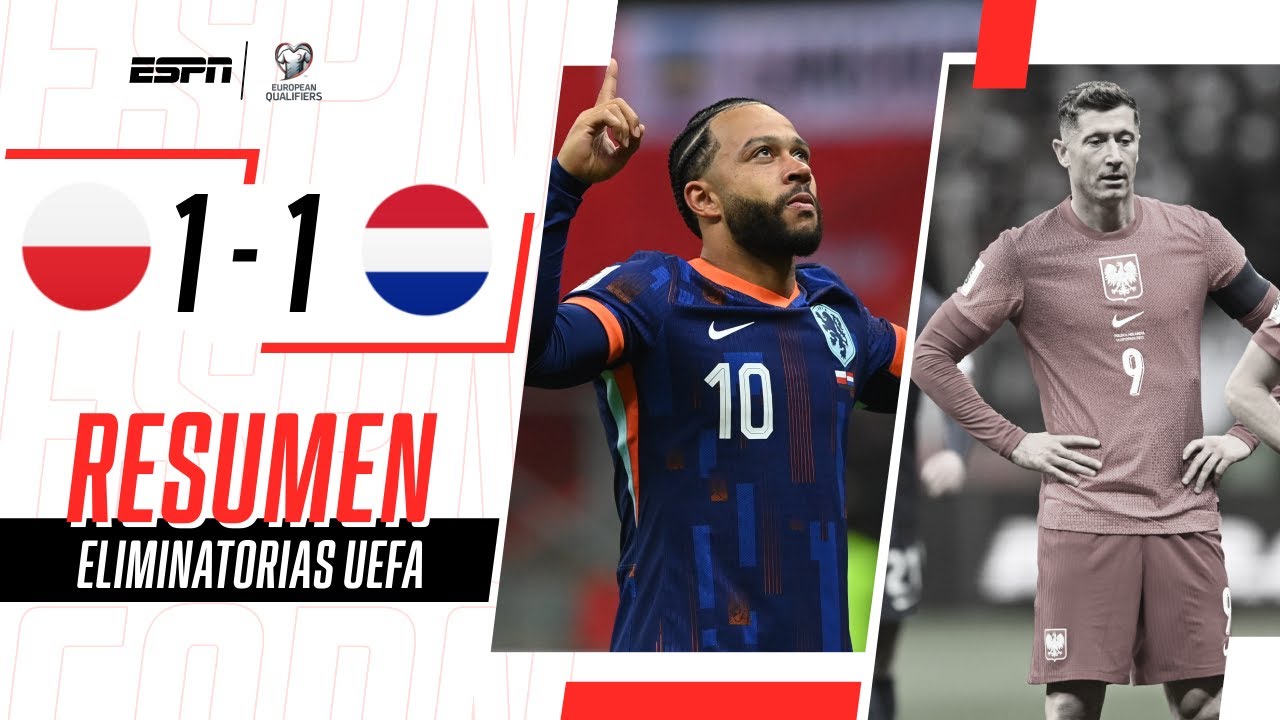 LA NARANJA MECÁNICA EMPATÓ EN VARSOVIA Y PUSO UN PIE EN EL MUNDIAL | Polonia 1-1 P. Bajos | RESUMEN