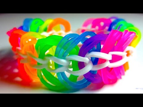 Сеть Радуга Loom Браслет Тройной Ссылка без Loom / с Два карандаши ЛЕГКО