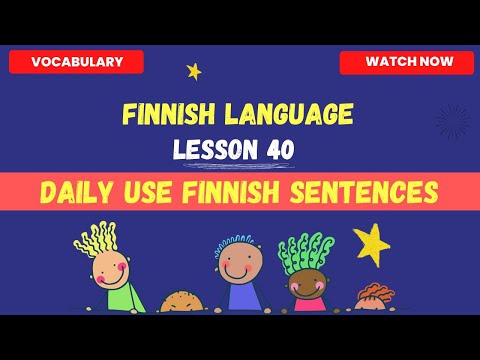 Daily Use Finnish Sentences 2 | Finnish language lesson for beginners | Finnish language 2023