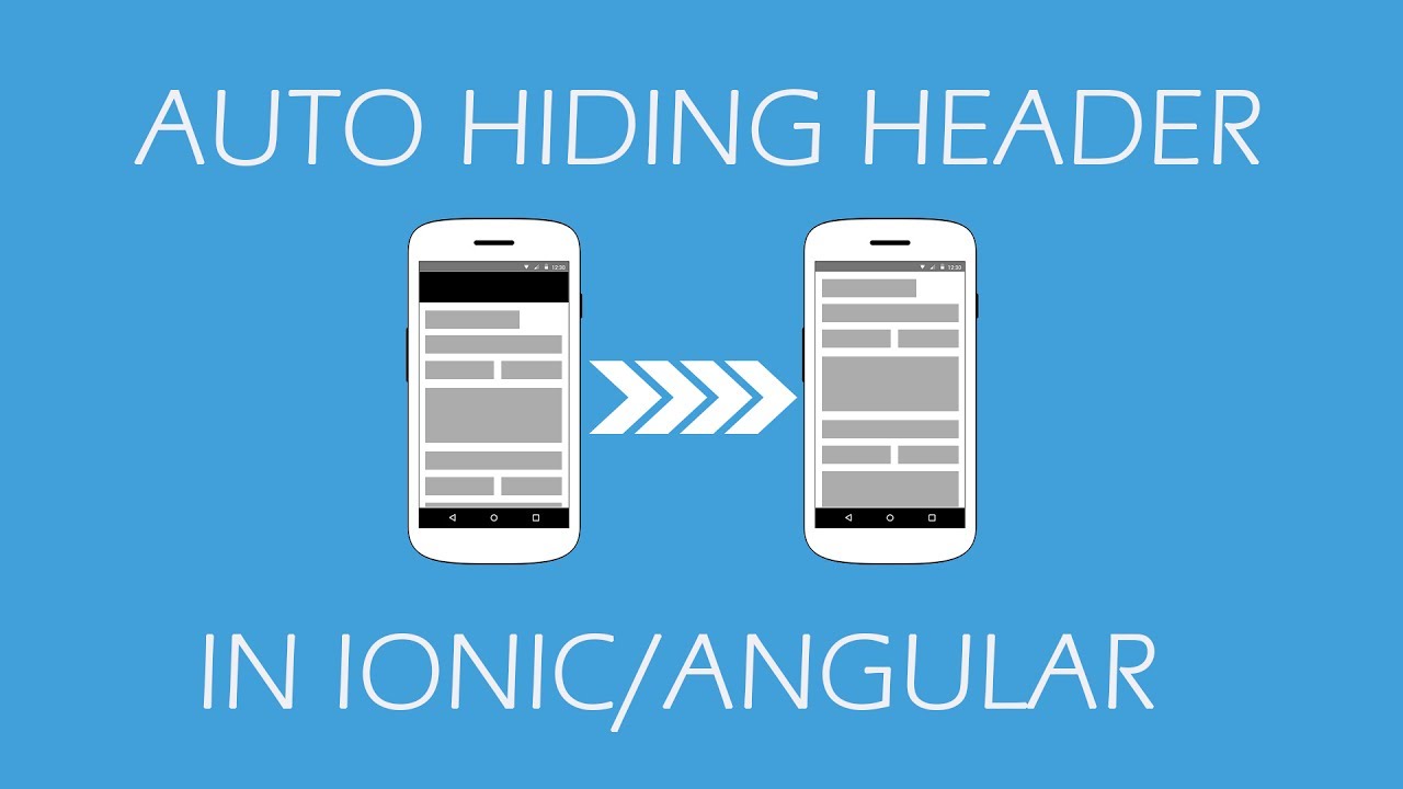 Auto Hiding Header on Scroll in Ionic