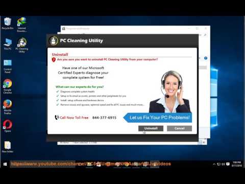 Uninstall PC Cleaning Utility v3.0 on Windows 10