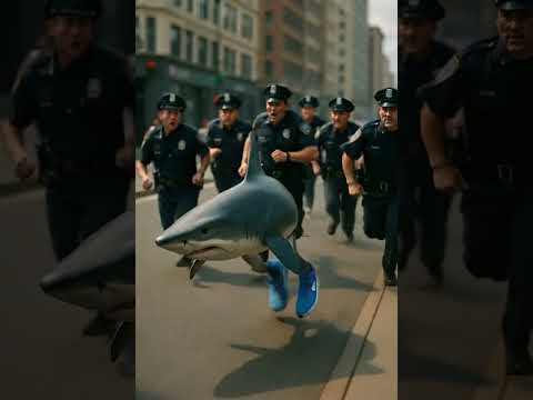 🦈 El Tiburón Tralalero Huyendo de la Policía | "¡Nooo, nooo, nooo, la polizia!" 🚓😂