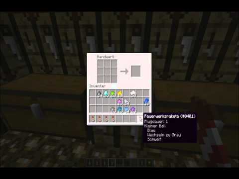 Let's Play Minecraft wie baue ich Raketen mit Effekte?