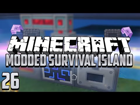 Minecraft: Modded Survival Island - Ep.26 - Applied Energistics & Logistics Pipes!