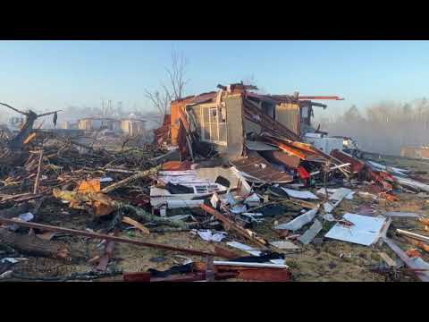 01-26-2021 Fultondale, AL - First Light Ground of Homes Destroyed East of US31