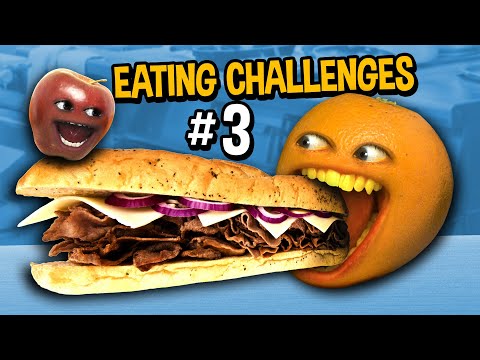 惱人的橙色--飲食挑戰#3 (Annoying Orange - Eating Challenges #3)