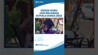 Sosok Guru Bahasa Inggris Jadi Relawan Piala Dunia 2022, Erick Thohir Berikan Hadiah Kecil