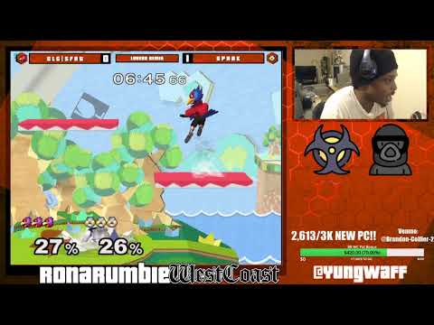 SFAT (Falco) vs Spark (Sheik) | Loser's Semis | Rona Rumble: West Coast XIII