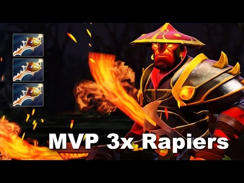 MVP 3 Rapiers - If 1 Rapier Is Not Enough TI5 Dota 2