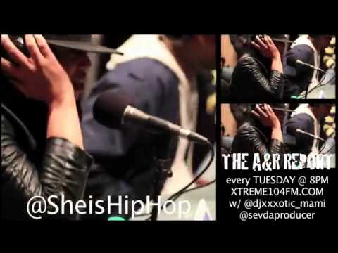 Candis aka @SHEISHIPHOP   1st Wonder freestyle LIVE on THE A