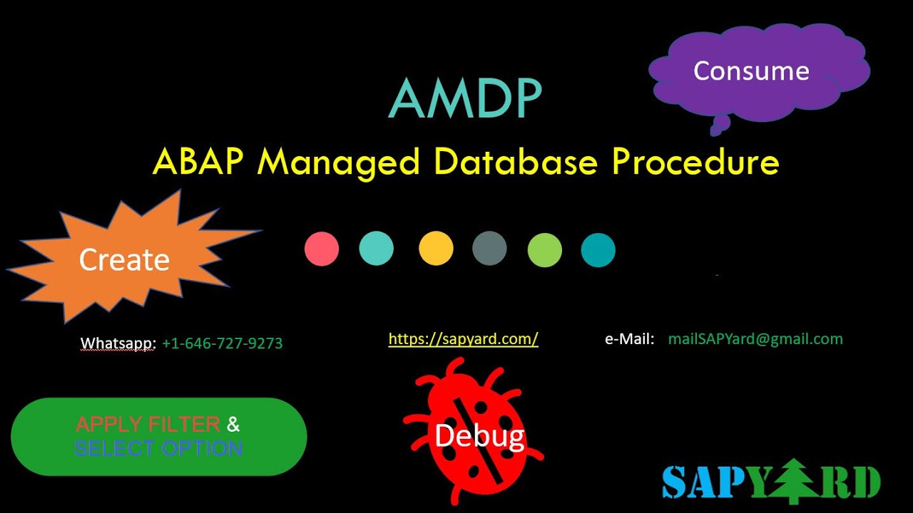 A to Z of AMDP - ABAP Managed Database Procedure - Create, Consume, Filter, Select-Options & Debug